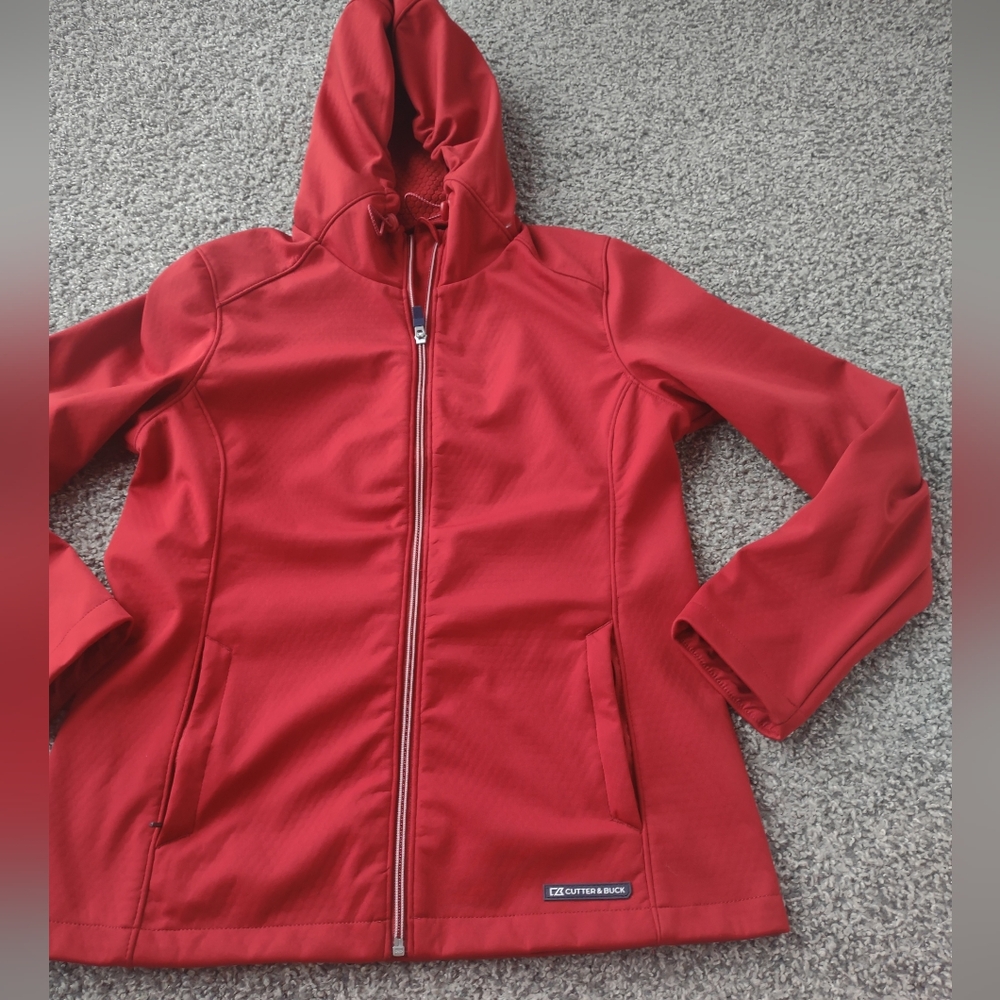 Cutter & Buck Red Jacket with Hood - Picture 7 of 15